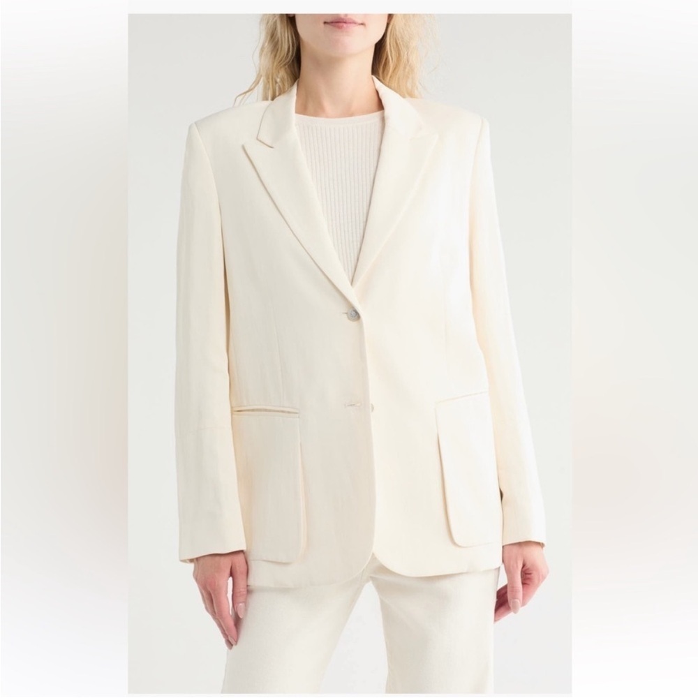 NEW TWP sweet pea blazer in bone sz L